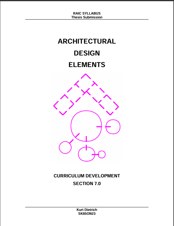 ARCHITECTURAL DESIGN ELEMENTS
