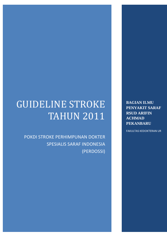 Guideline Stroke Tahun 2011