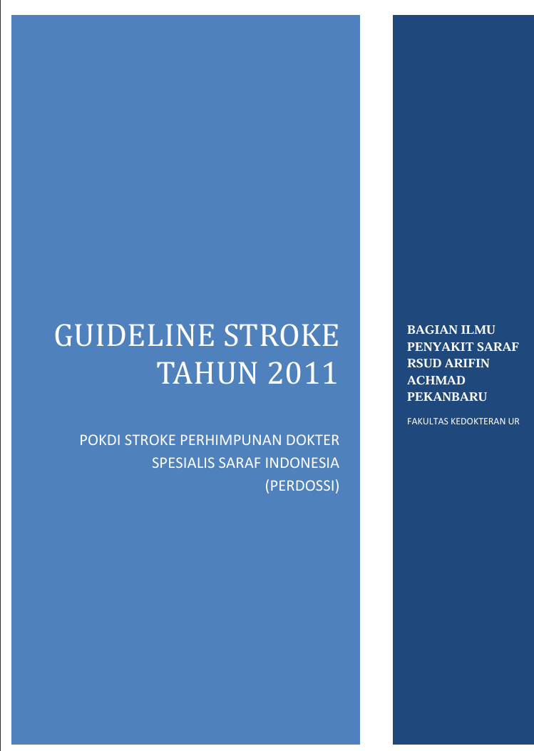 PEDOMAN TATALAKSANA STROKE