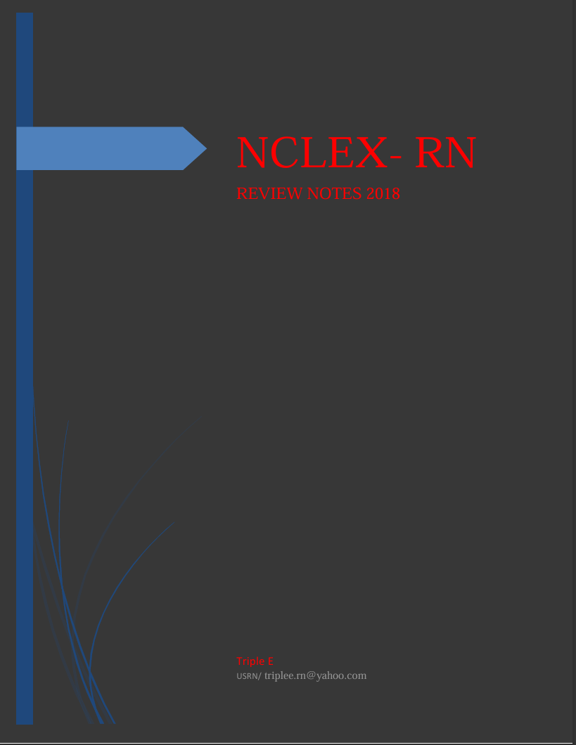NCLEX-RN REVIEW NOTES 2018